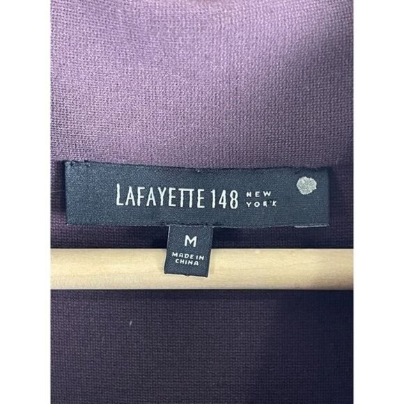 Lafayette 148 New York Womens Dress Medium Purple Eggplant‎ Office Career Fall - Picture 5 of 7